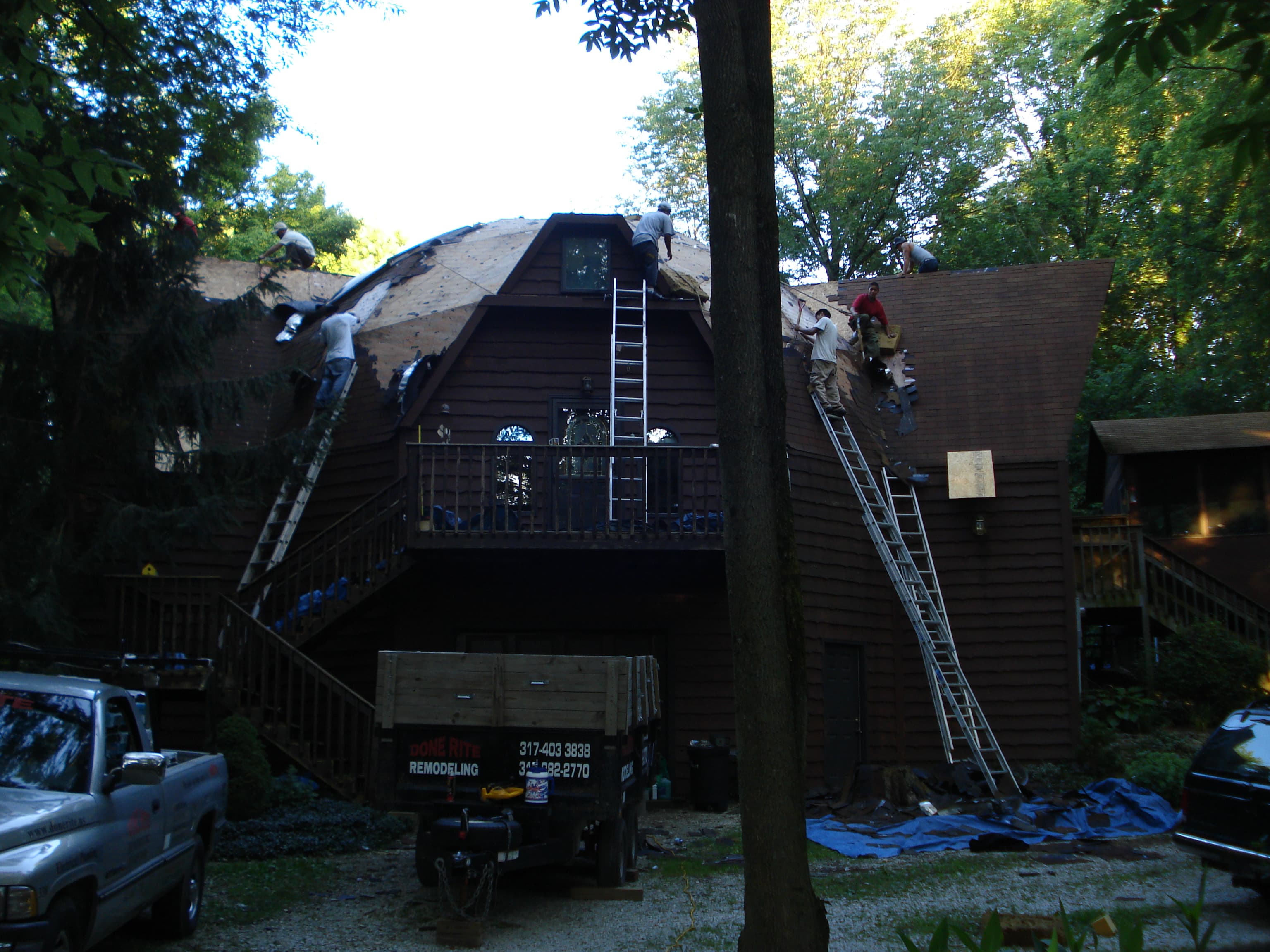Dome Roof - Shingle Removal