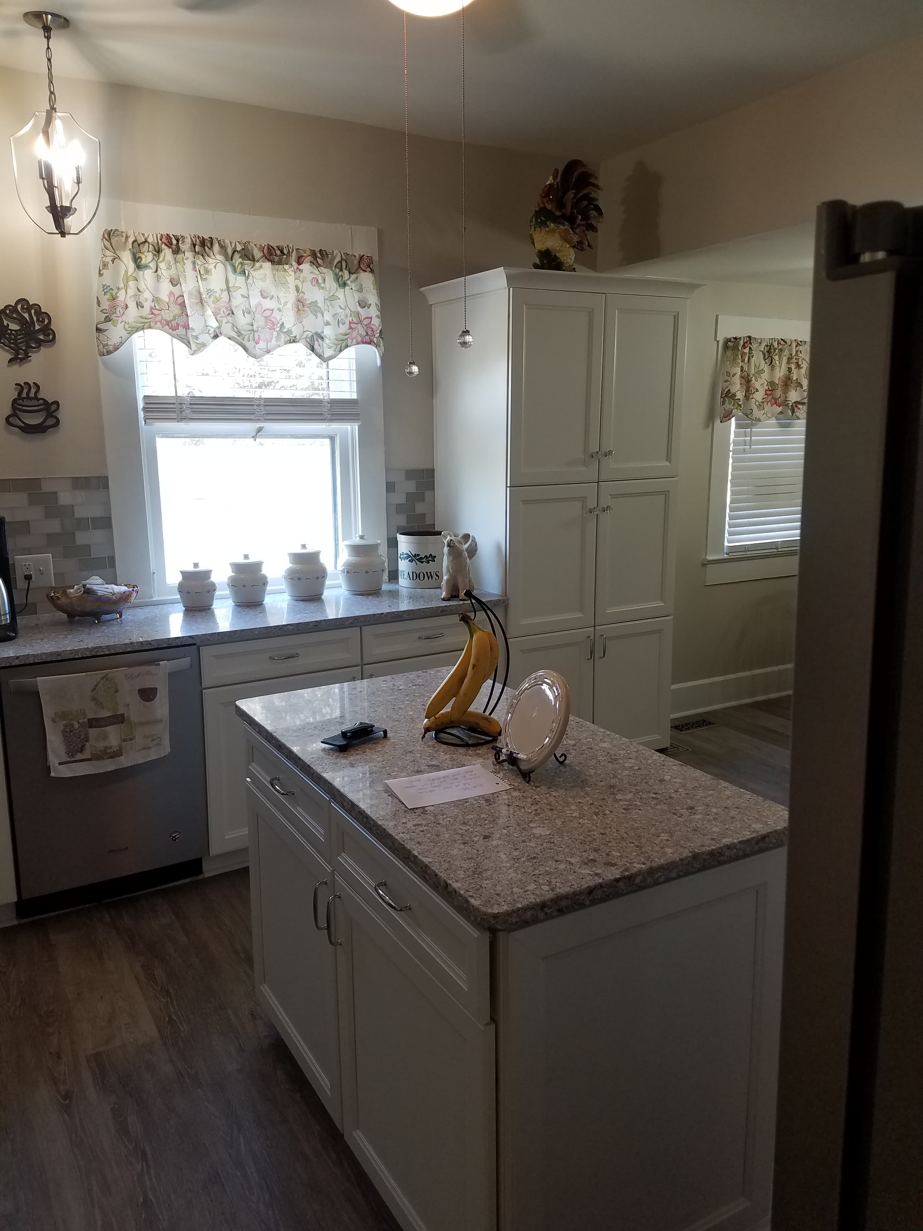 Solid surface counter tops island view